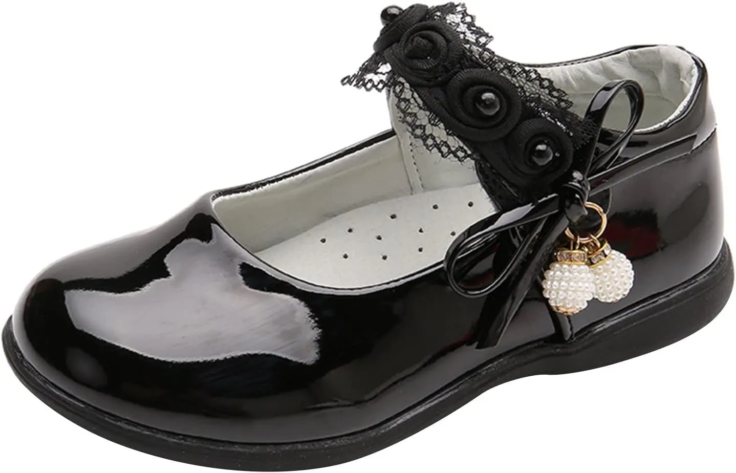 Girls Mary Jane Shoes School Kids Uniform Flat Ballet Strap Dress Formal Slip-On Shoes Performance Shoes Youth