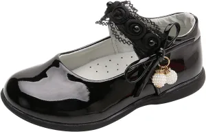 Girls Mary Jane Shoes School Kids Uniform Flat Ballet Strap Dress Formal Slip-On Shoes Performance Shoes Youth