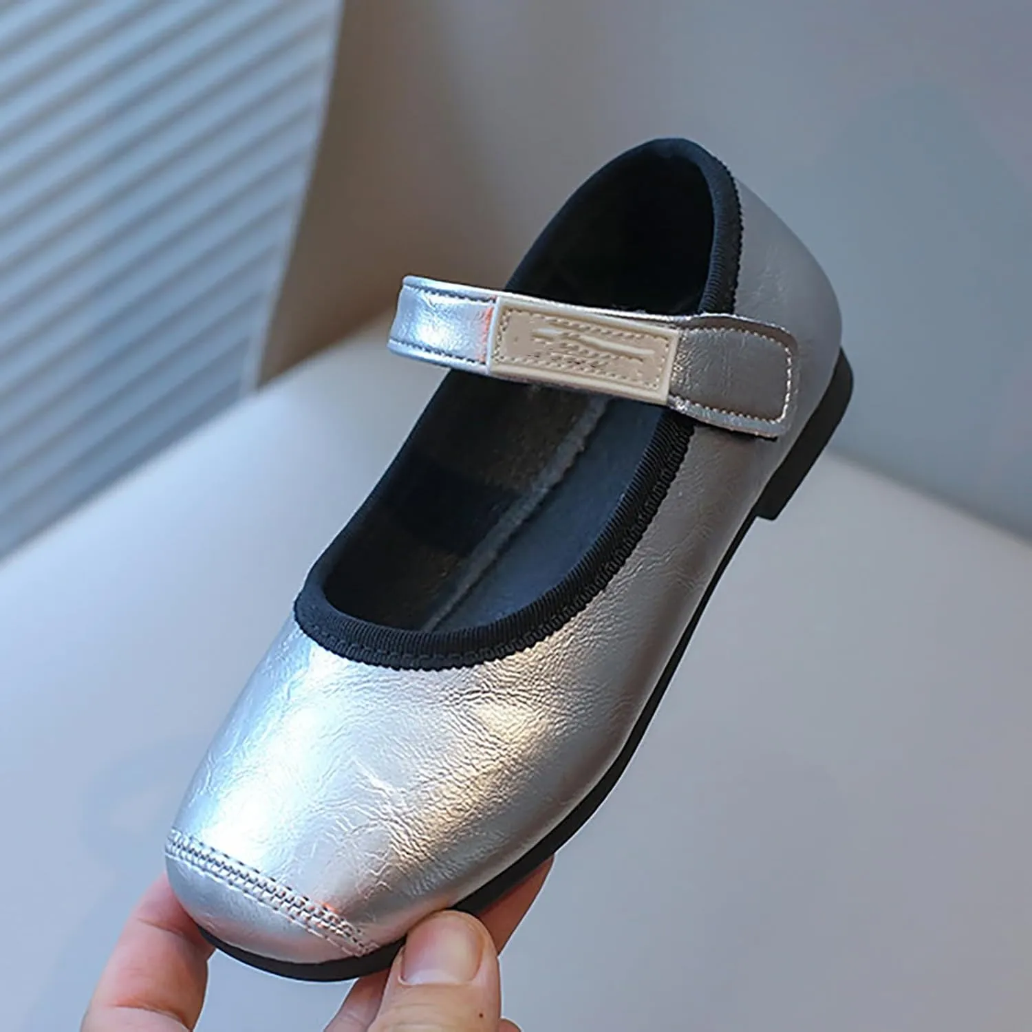 Girls Mary Jane Shoes Toddler Little Girls Dress Shoes Ballet Flats for Wedding Party School Uniform Shoes