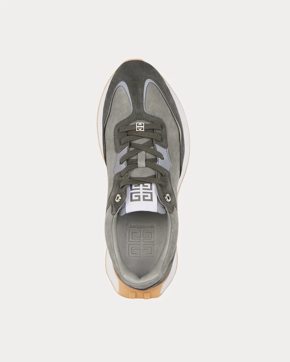 GIV Runner Suede & Leather Light Grey / Dark Grey Low Top Sneakers