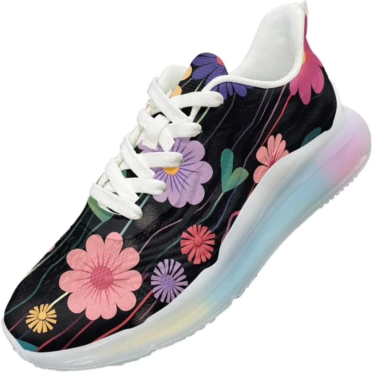 GOSTONG Women Sneakers Lightweight Cushion Gym Workout Shoes Breathable Non Slip Walking Running Athletic Sneakers US 6-11
