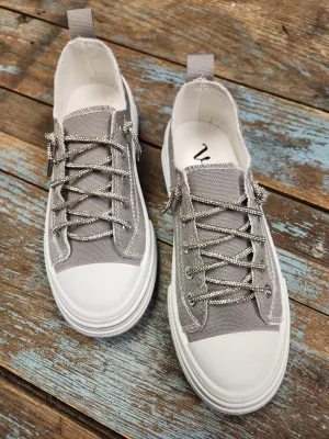 Grey Aman 2 Women's Lace Up Sneaker