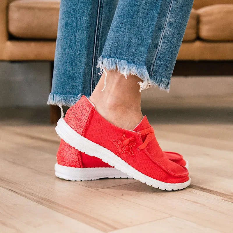 Gypsy Jazz Stella Slip on Sneakers - Coral FINAL SALE