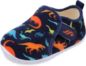 JIASUQI Toddler Slippers Fuzzy Kids Slippers Warm House Shoes for Boys Girls