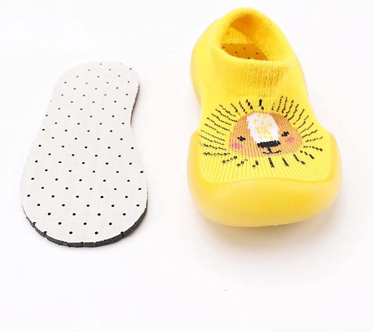 JINCAIHONG Toddler Socks Shoes Baby Walking Slip on Sneakers Indoor Fuzzy Non Slip Slipper Socks with Soft Sole