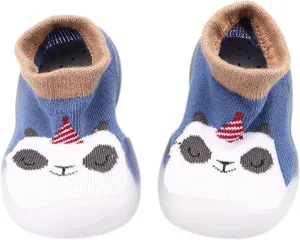 JINCAIHONG Toddler Socks Shoes Baby Walking Slip on Sneakers Indoor Fuzzy Non Slip Slipper Socks with Soft Sole