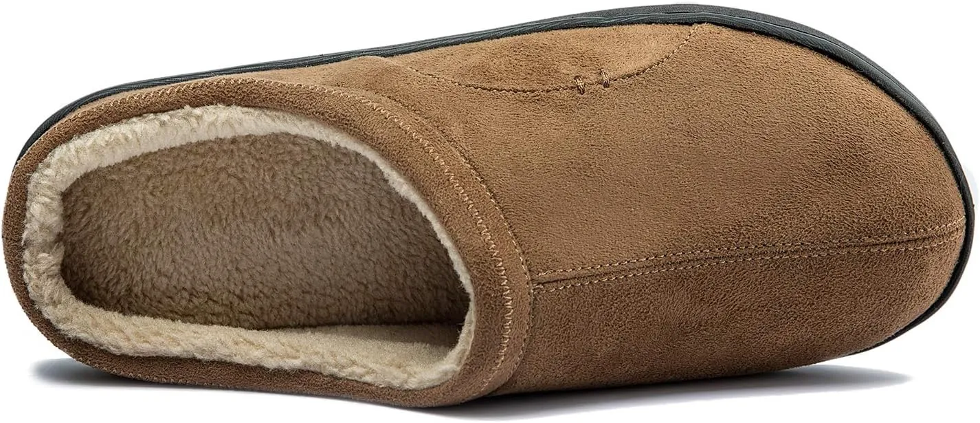 Josaywin Men's Memory Foam slippers Soft Plush Fleece Lining Slip On Indoor Outdoor House Shoes