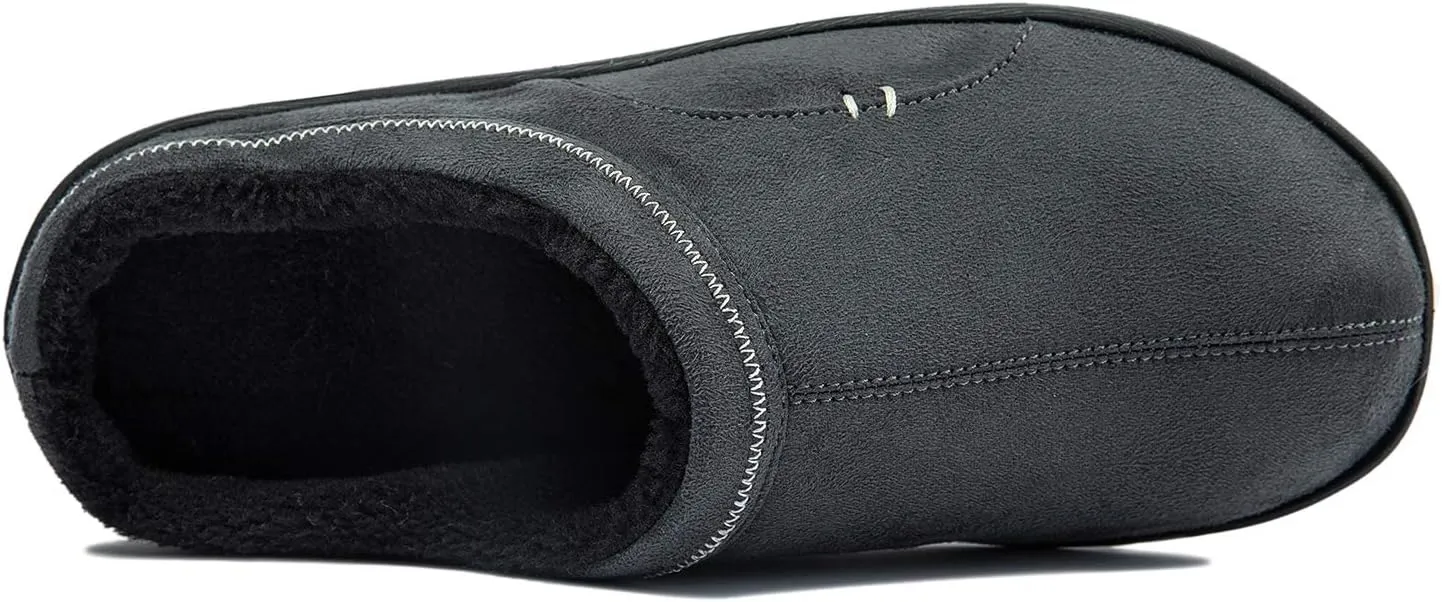 Josaywin Men's Memory Foam slippers Soft Plush Fleece Lining Slip On Indoor Outdoor House Shoes