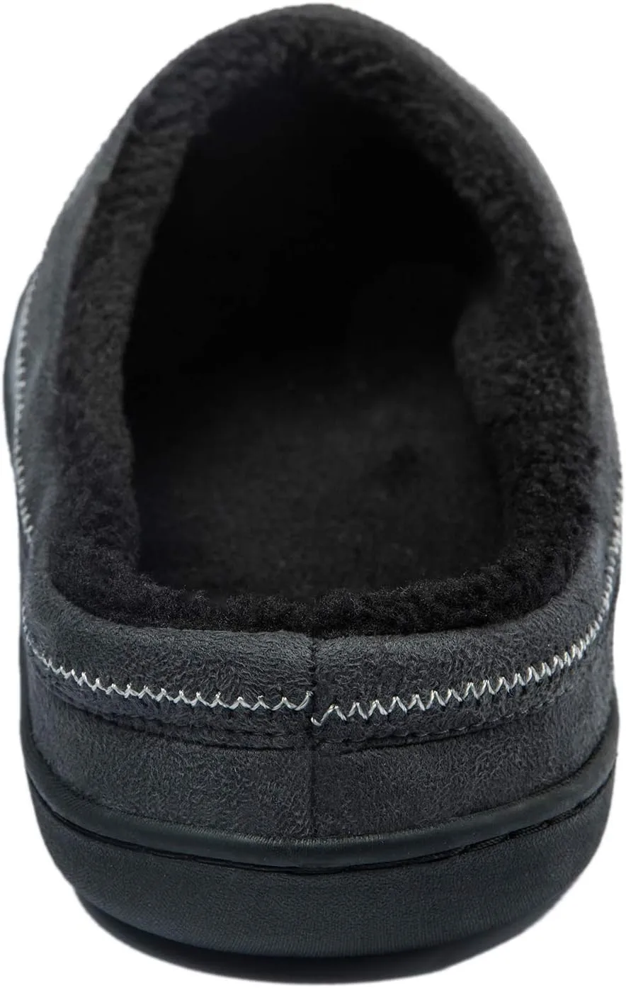 Josaywin Men's Memory Foam slippers Soft Plush Fleece Lining Slip On Indoor Outdoor House Shoes