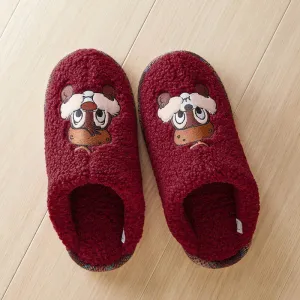 JP x BM - Chip & Dale Fluffy Boa Slippers for Adults