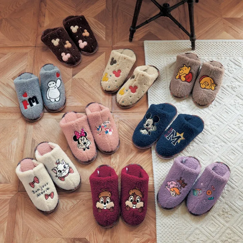 JP x BM - Chip & Dale Fluffy Boa Slippers for Adults