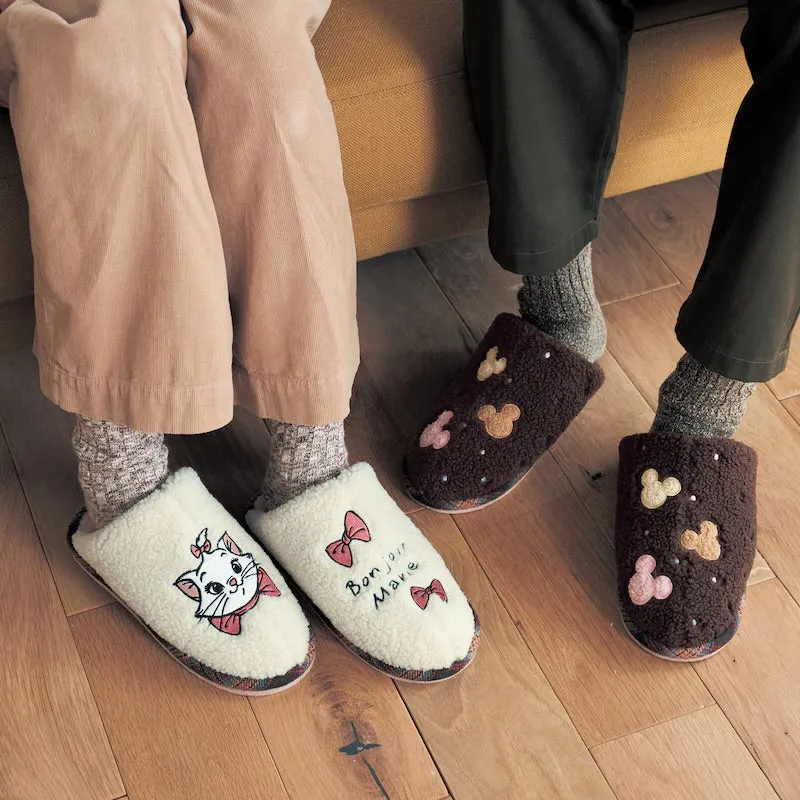 JP x BM - Chip & Dale Fluffy Boa Slippers for Adults