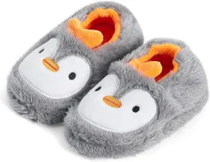 KAKU NANU Toddler Baby Slippers Cute Animal Cartoon Shoes Girls Boys Warm Fleece Winter Household Slippers