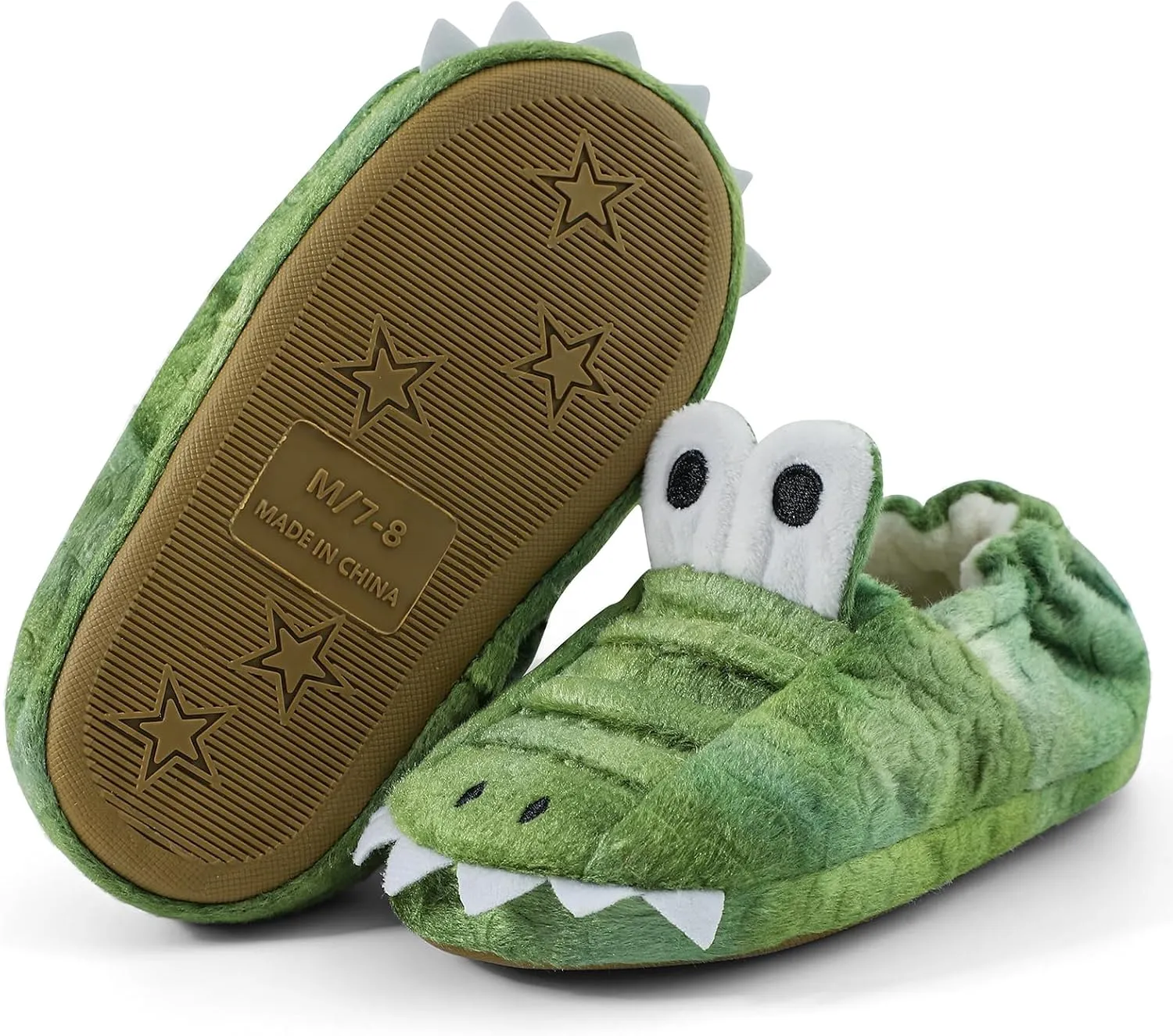 KAKU NANU Toddler Baby Slippers Cute Animal Cartoon Shoes Girls Boys Warm Fleece Winter Household Slippers