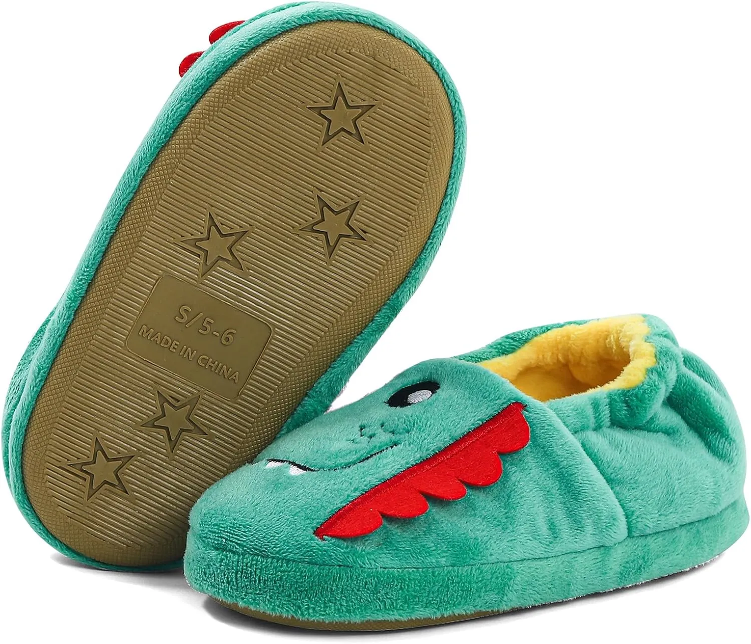 KAKU NANU Toddler Baby Slippers Cute Animal Cartoon Shoes Girls Boys Warm Fleece Winter Household Slippers