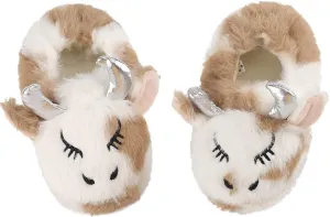 KAKU NANU Toddler Baby Slippers Cute Animal Cartoon Shoes Girls Boys Warm Fleece Winter Household Slippers