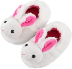 KAKU NANU Toddler Baby Slippers Cute Animal Cartoon Shoes Girls Boys Warm Fleece Winter Household Slippers