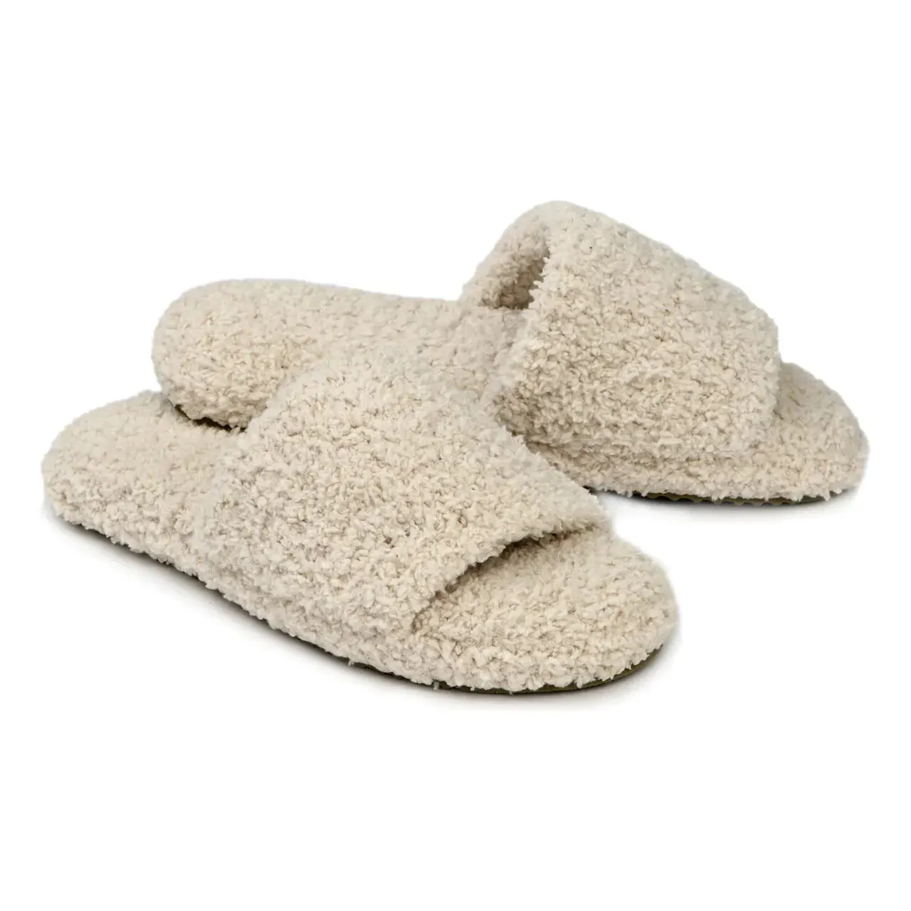 Kashwere Ultra Soft Malt Plush Spa Slippers