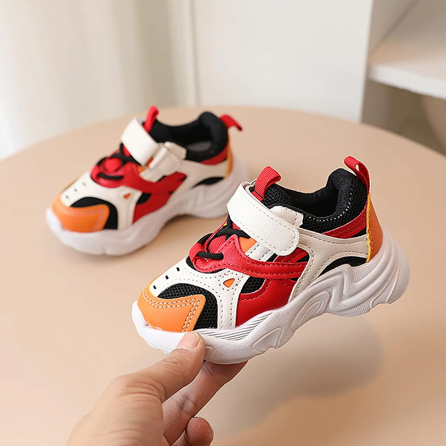 Kids Girls Boys Casual Sport Shoes Baby Mesh Breathable Platform Outdoor Strap Athletic Running Shoes