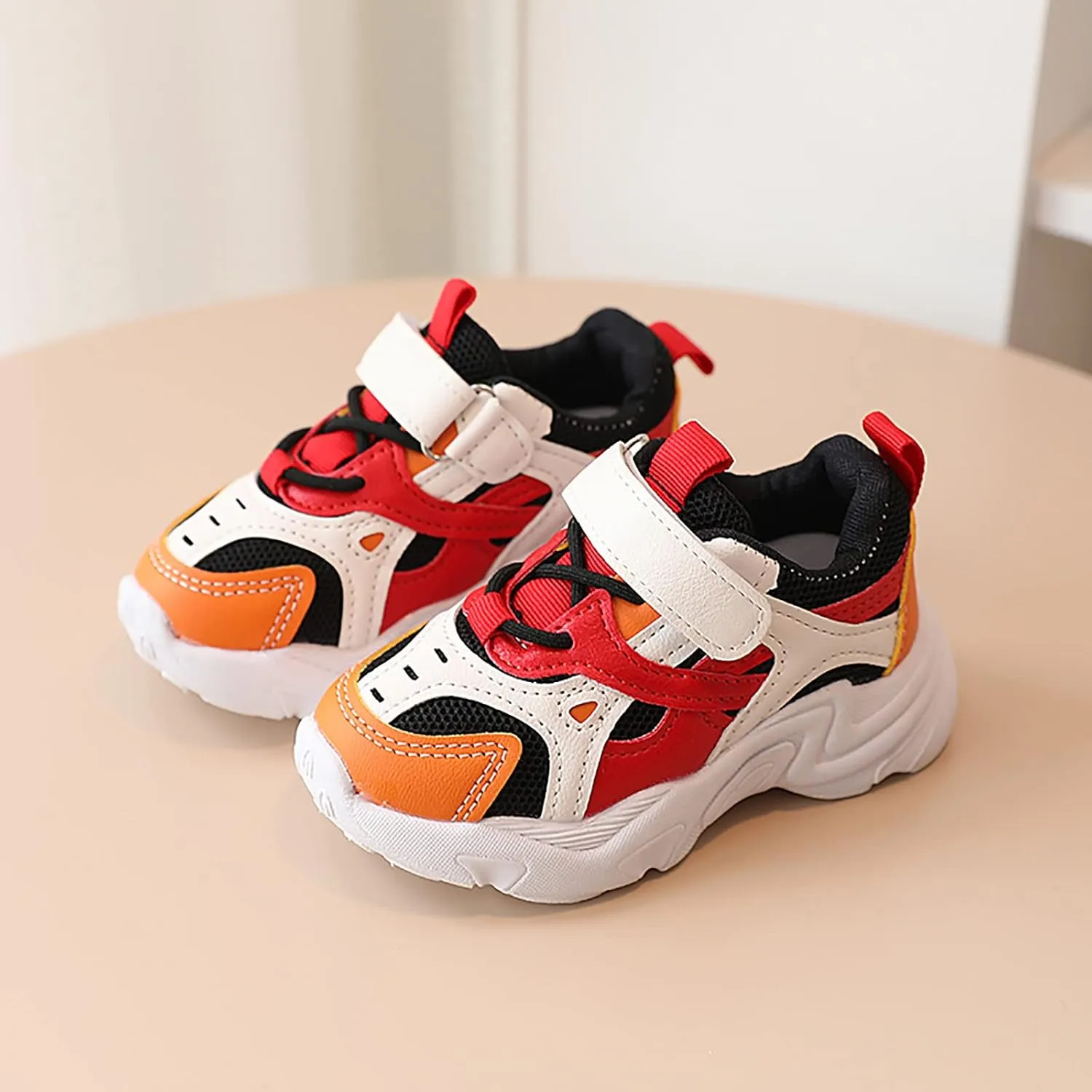 Kids Girls Boys Casual Sport Shoes Baby Mesh Breathable Platform Outdoor Strap Athletic Running Shoes