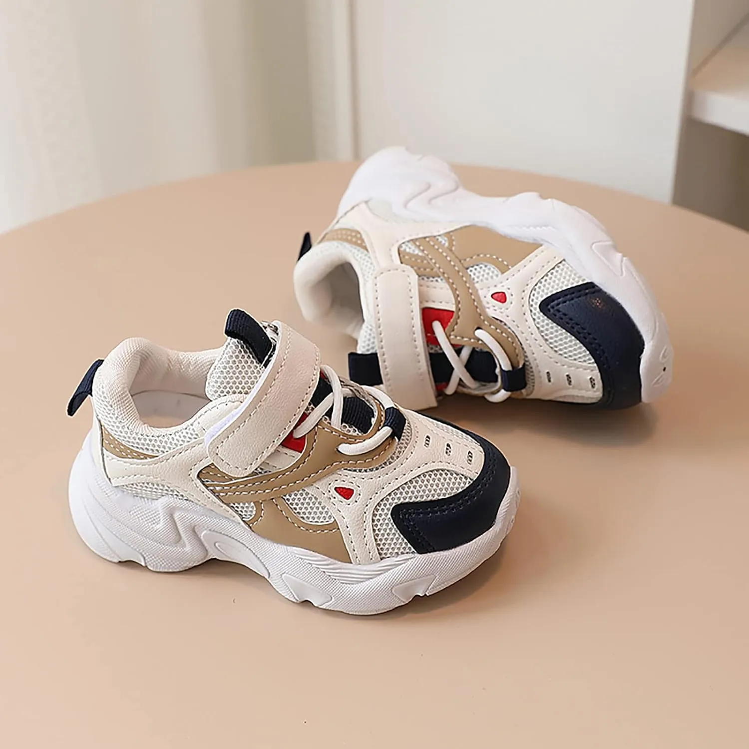 Kids Girls Boys Casual Sport Shoes Baby Mesh Breathable Platform Outdoor Strap Athletic Running Shoes