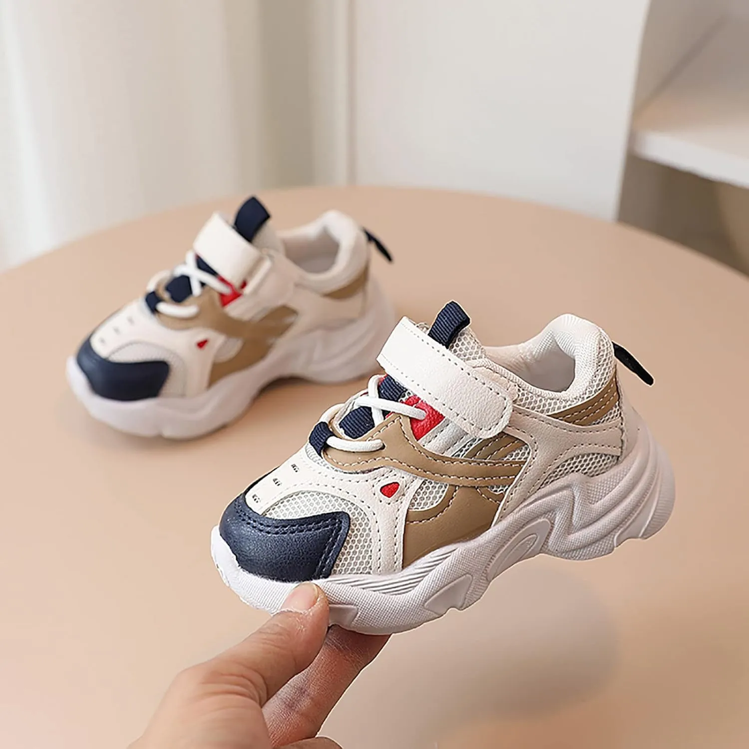 Kids Girls Boys Casual Sport Shoes Baby Mesh Breathable Platform Outdoor Strap Athletic Running Shoes