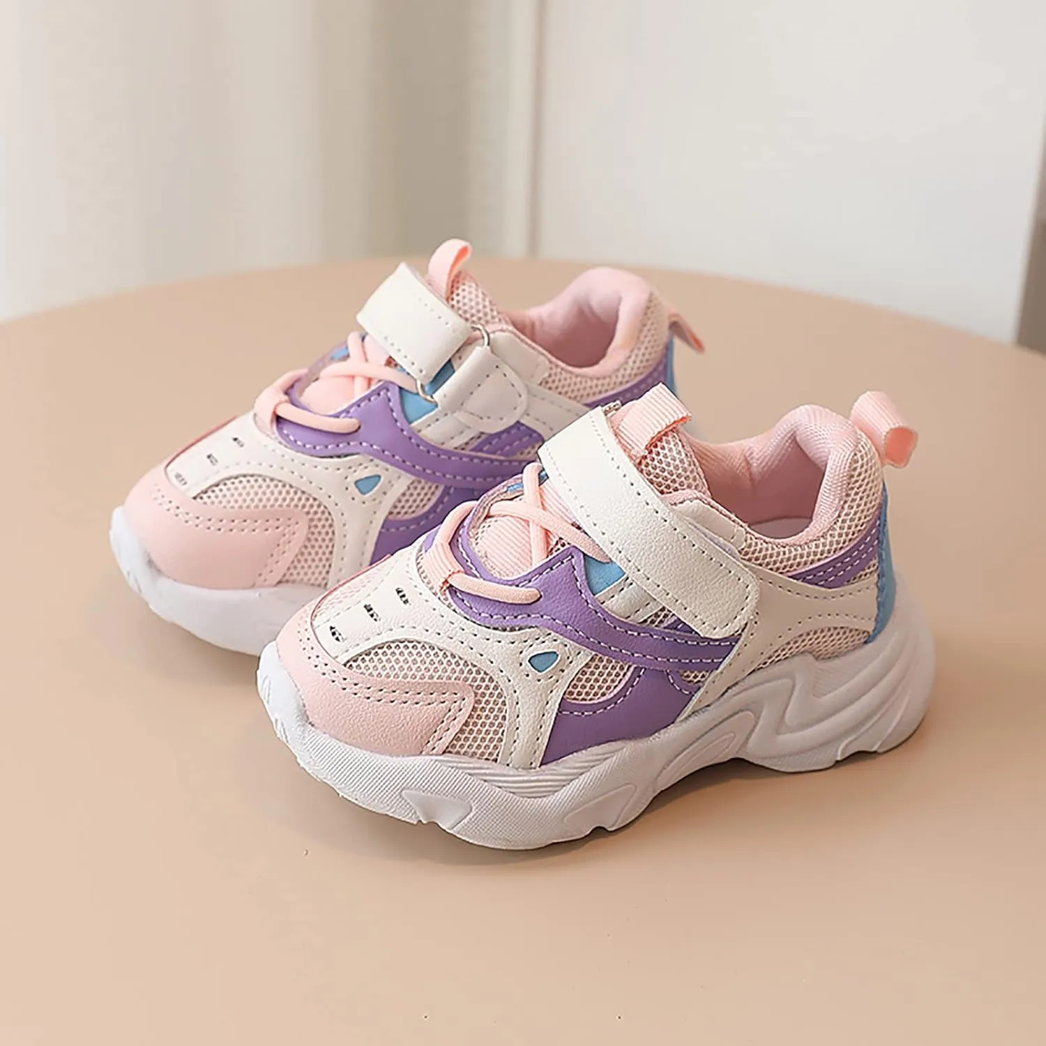 Kids Girls Boys Casual Sport Shoes Baby Mesh Breathable Platform Outdoor Strap Athletic Running Shoes