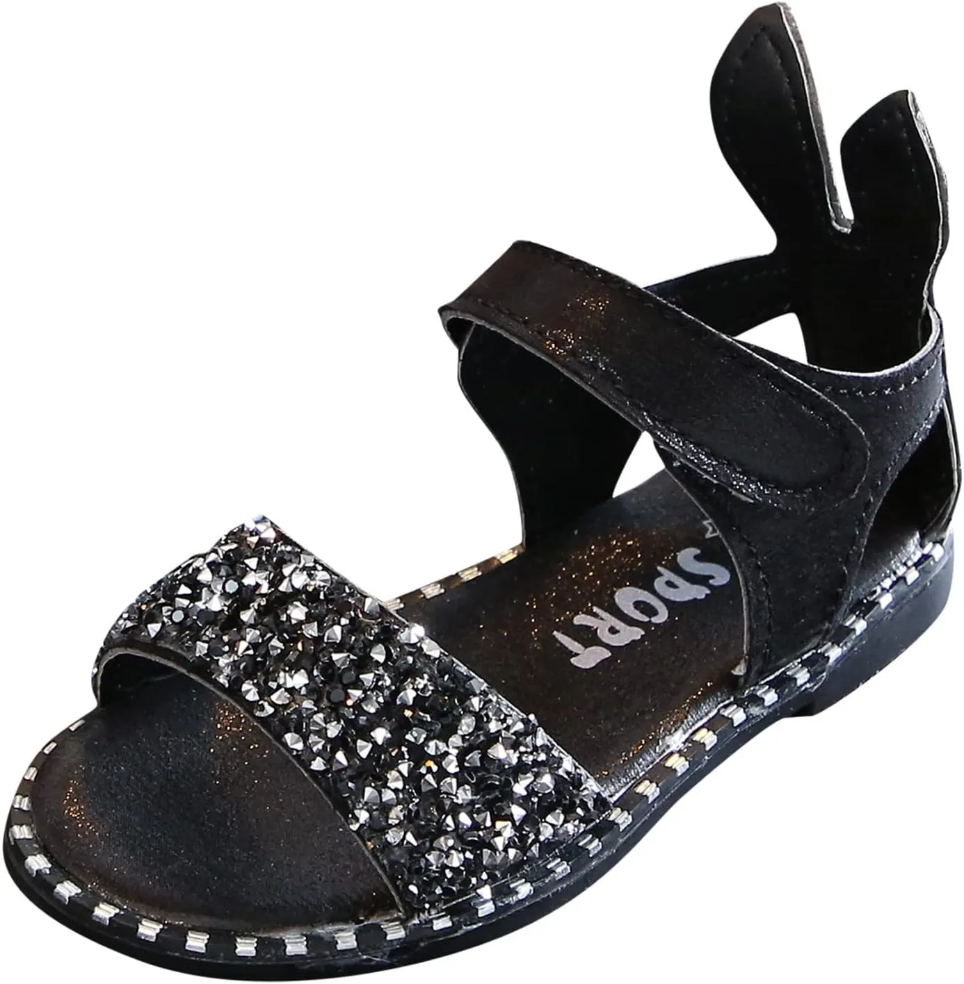 Kids Shoe Slides Toddler Little Girl Dress Sandals Shoes Casual Slip On Ballet Flat Sequins Princess Girls Flip Flops