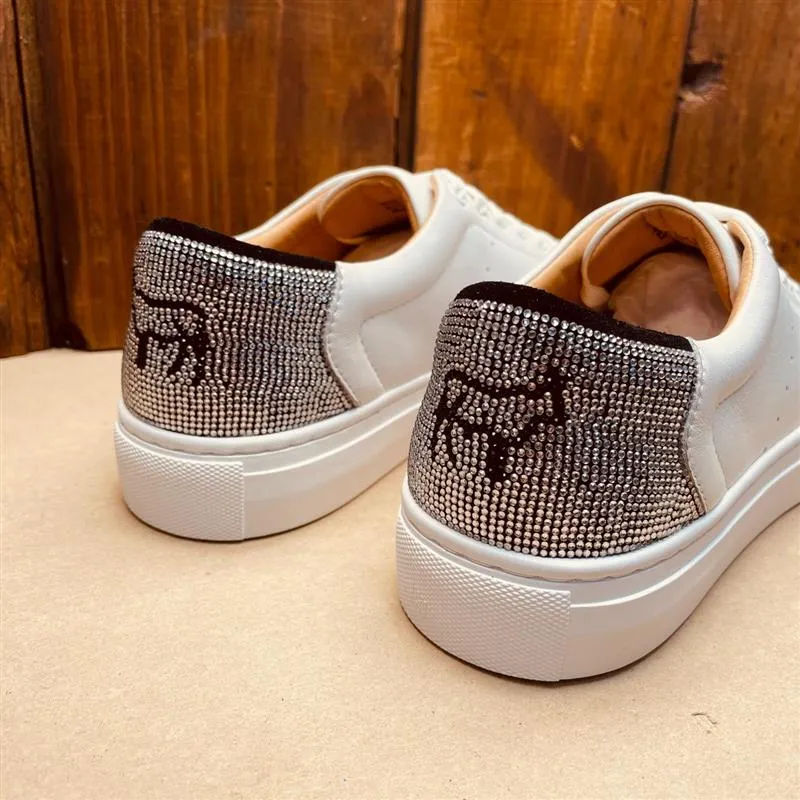 KIngsley Heath S Gem Sneaker White/Silver/White