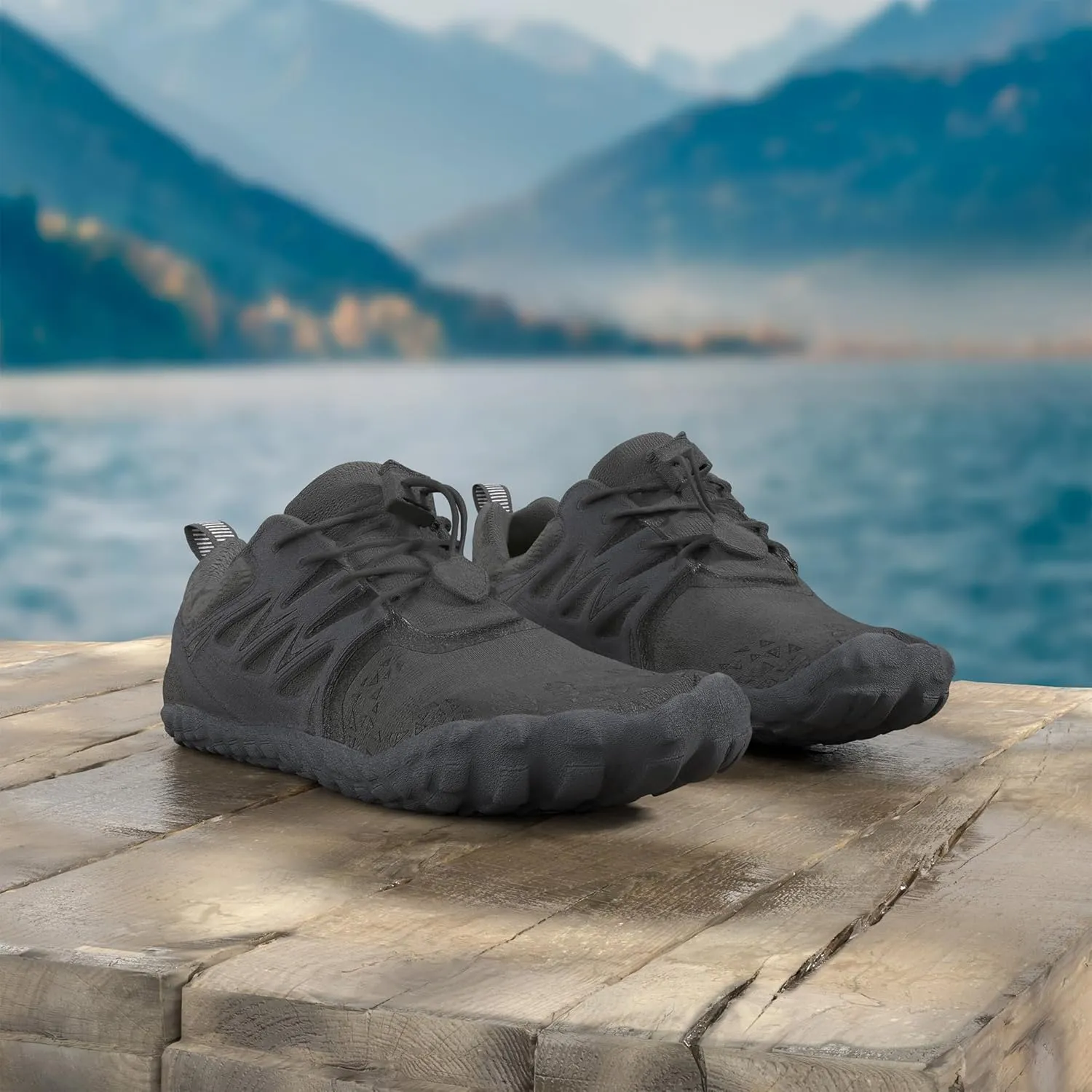 L-RUN Barefoot Water Shoes Women Mens Aqua Sock Athletic Hiking Water Sports Shoes for Swim Beach Pool Sand Diving Walking