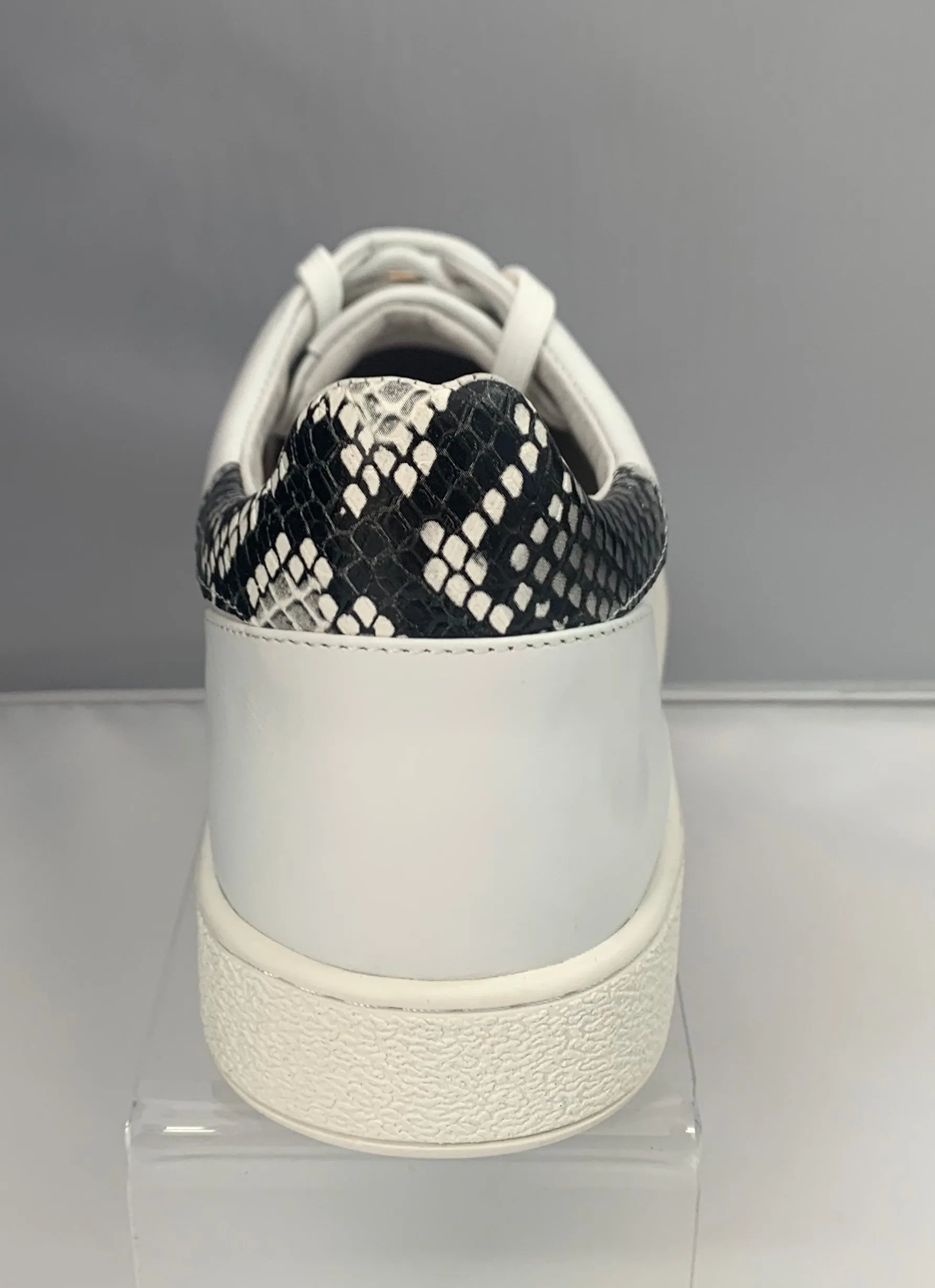 Lavish White Snake Print