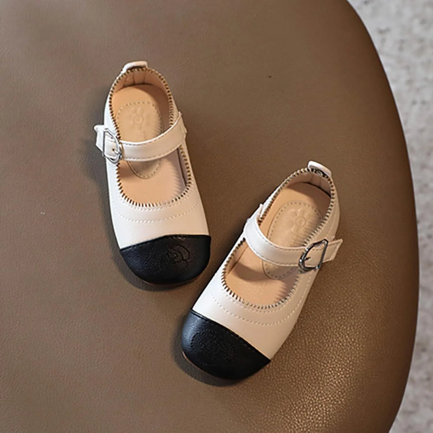 Little Toddler Girls Dress Shoes Ballerina Ballet Flats Kids Mary Janes for Wedding Church Easter Party School Princess Shoes