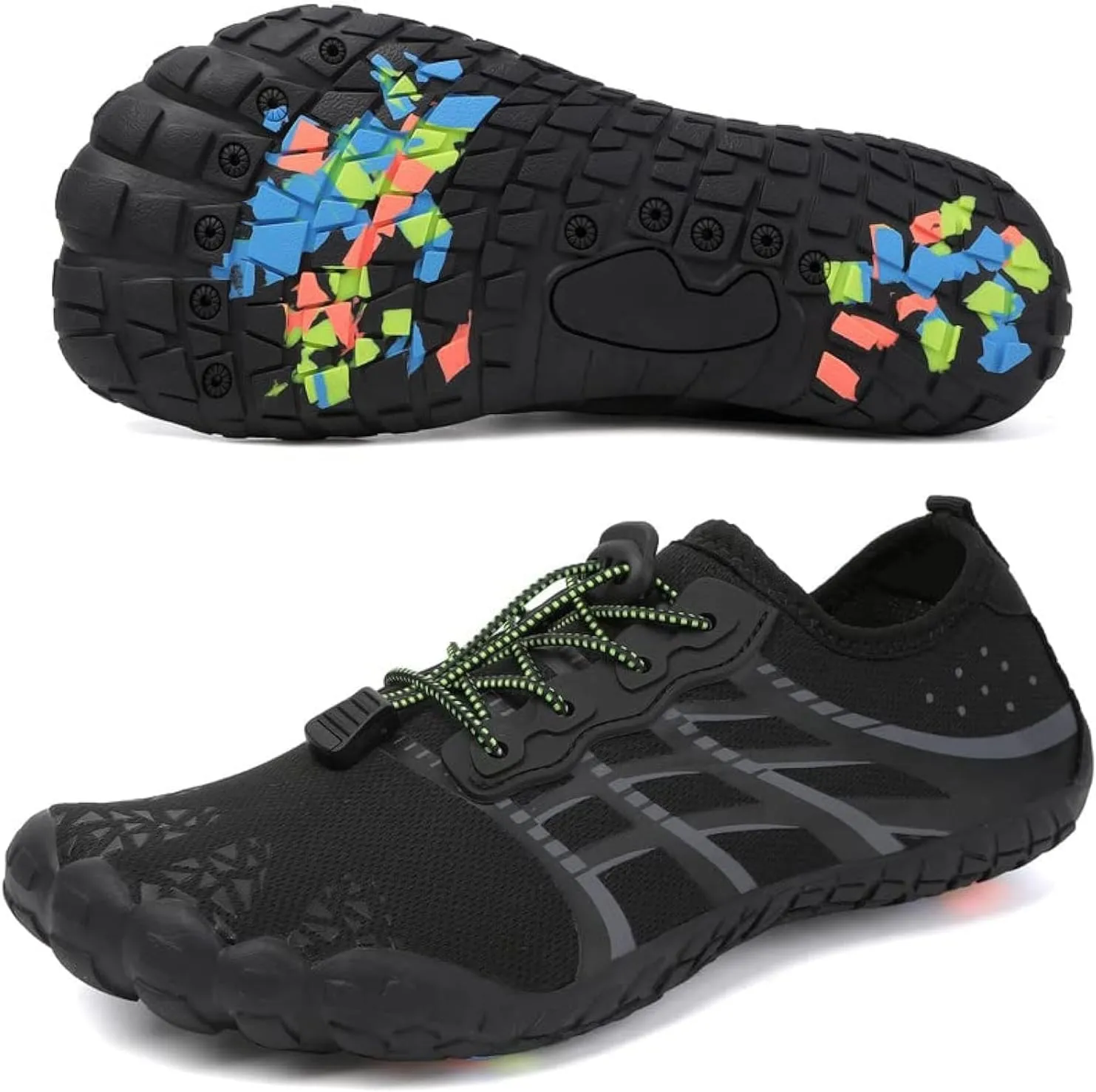 LIZRHA Water Shoes for Men and Women Quick Dry Aqua Swim Barefoot Shoes for Outdoor Fishing Beach Pool Boat Surfing Walking Water Park and Yoqa Activities