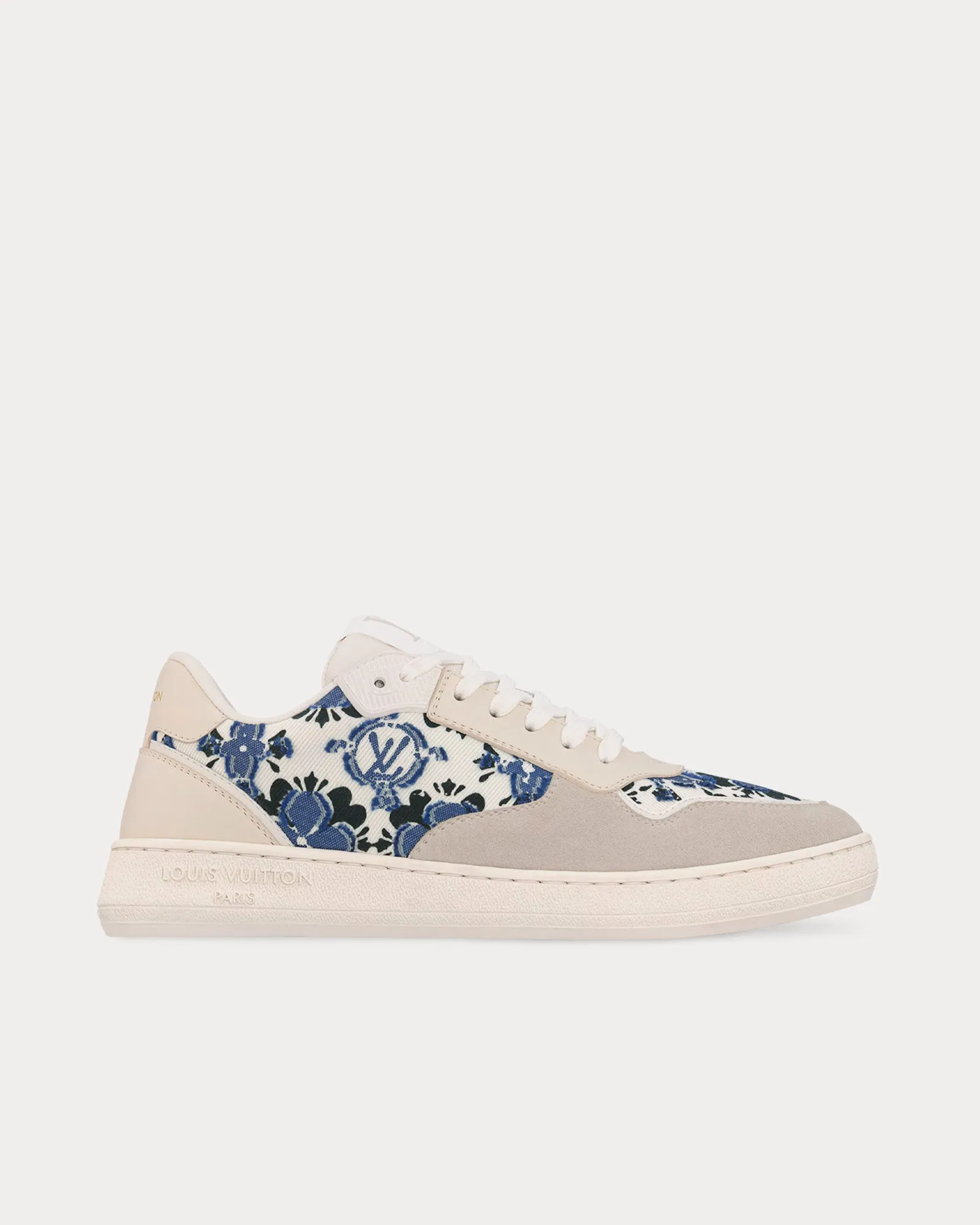 LV Stadium Beige / Navy Blue Low Top Sneakers