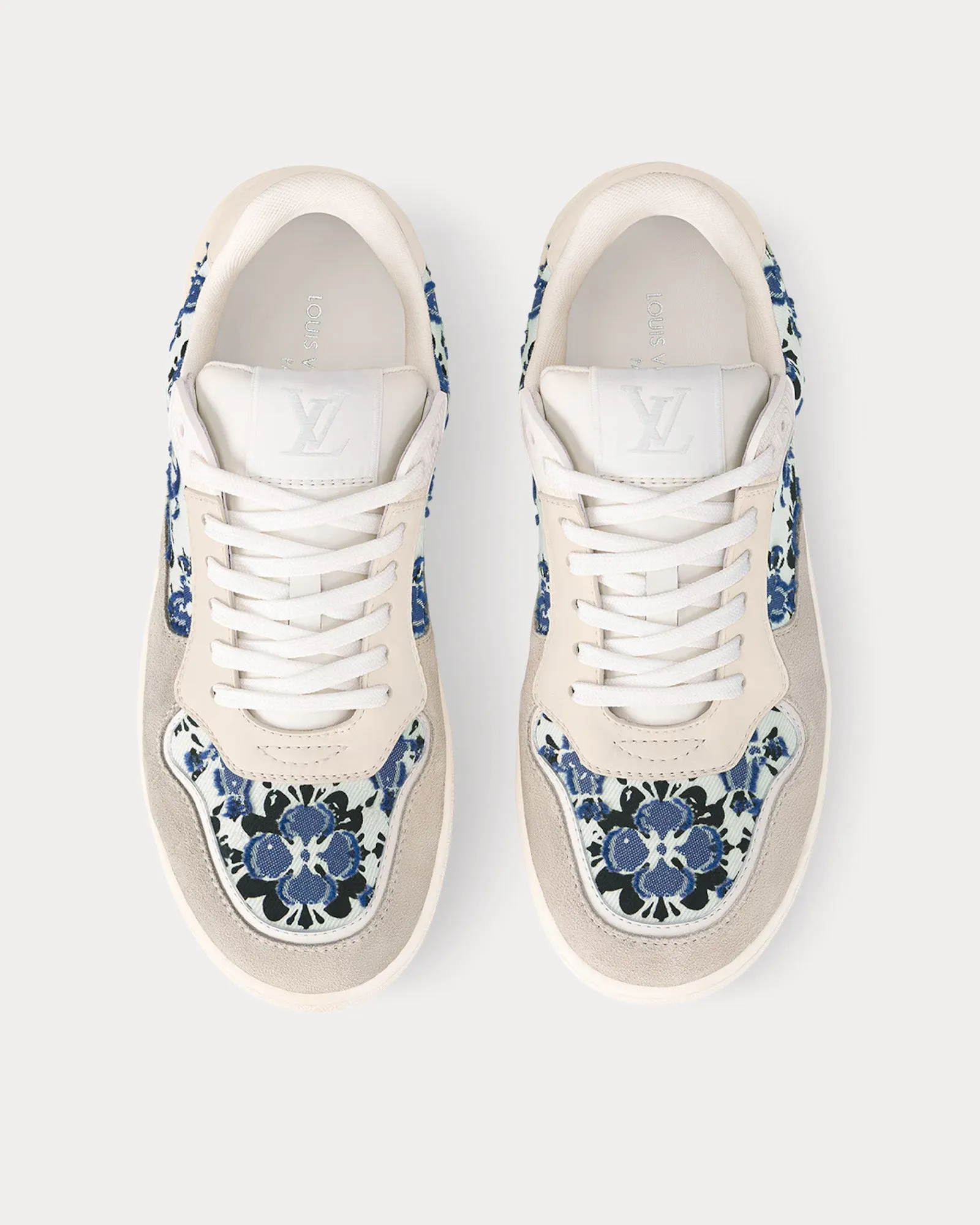 LV Stadium Beige / Navy Blue Low Top Sneakers