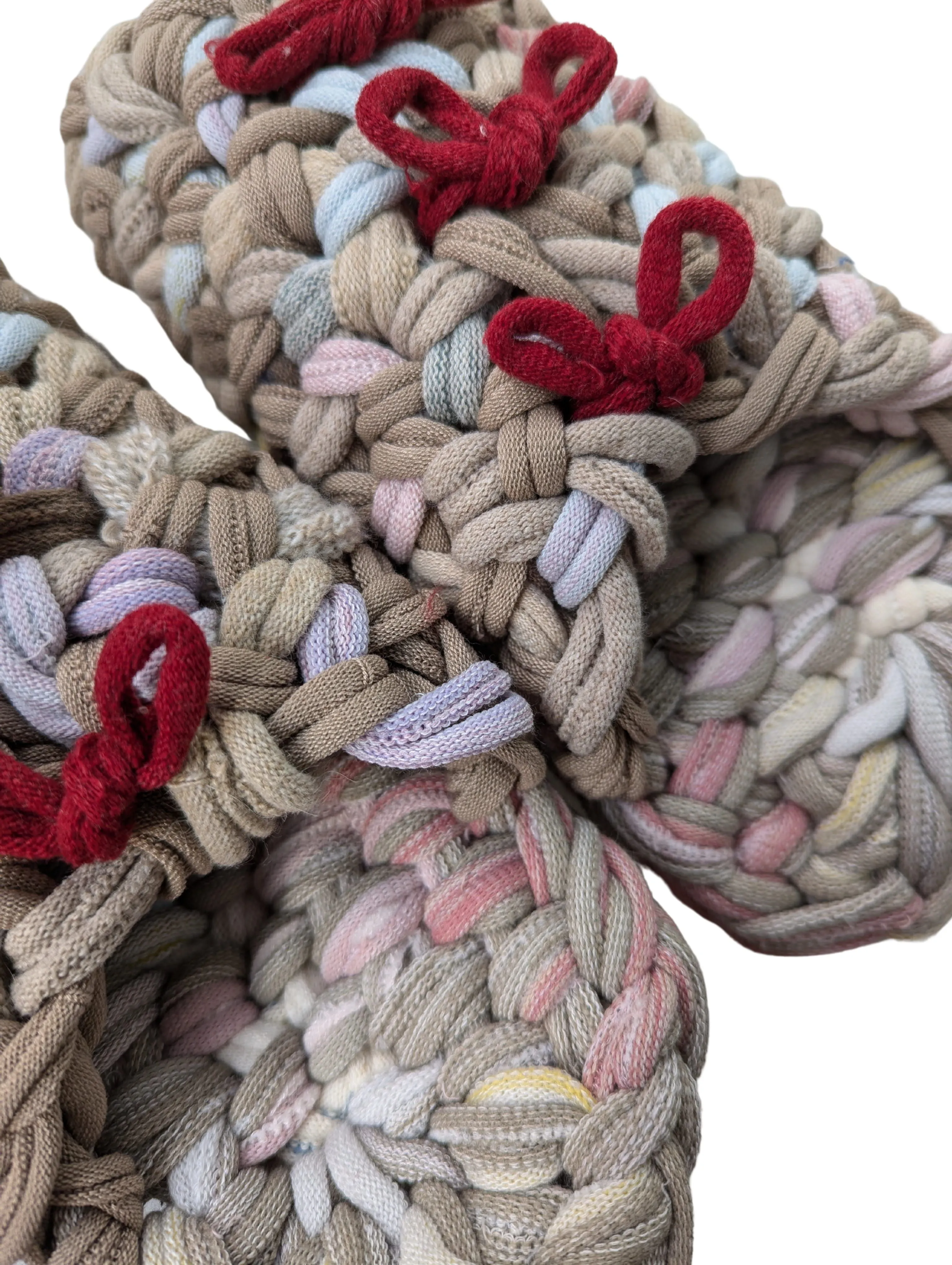 Medium | Knit up-cycle slippers 2024-M103 [Medium]