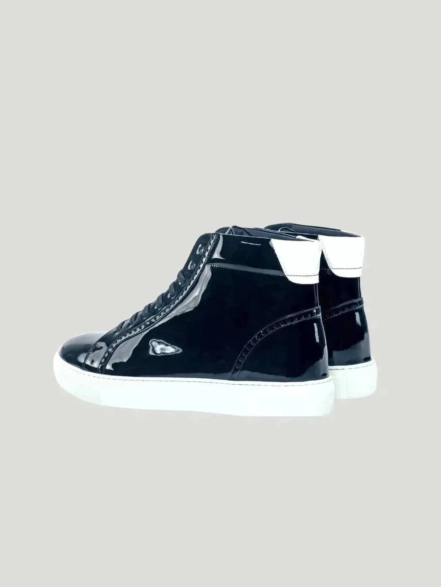 Men's & Women's High-Top Sneakers | Hand-Painted Calf Leather | Versatile Fashion for Casual & Professional Wear | One Posh Closet