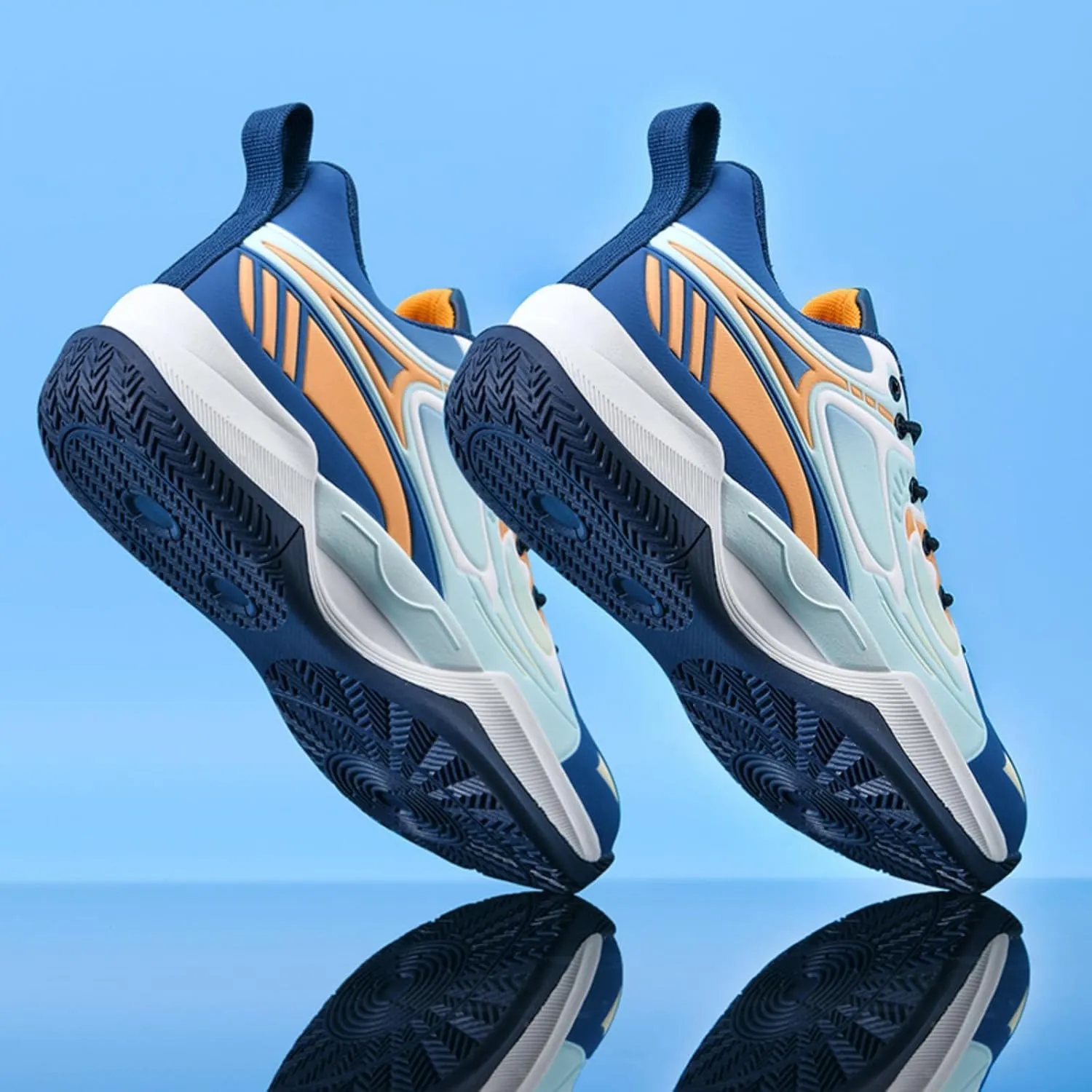 Mens Breathable Lace Up High-Top Basketball Shoes Fashion Comfortable Non-Slip Sneakers for Running Walking Workout Training