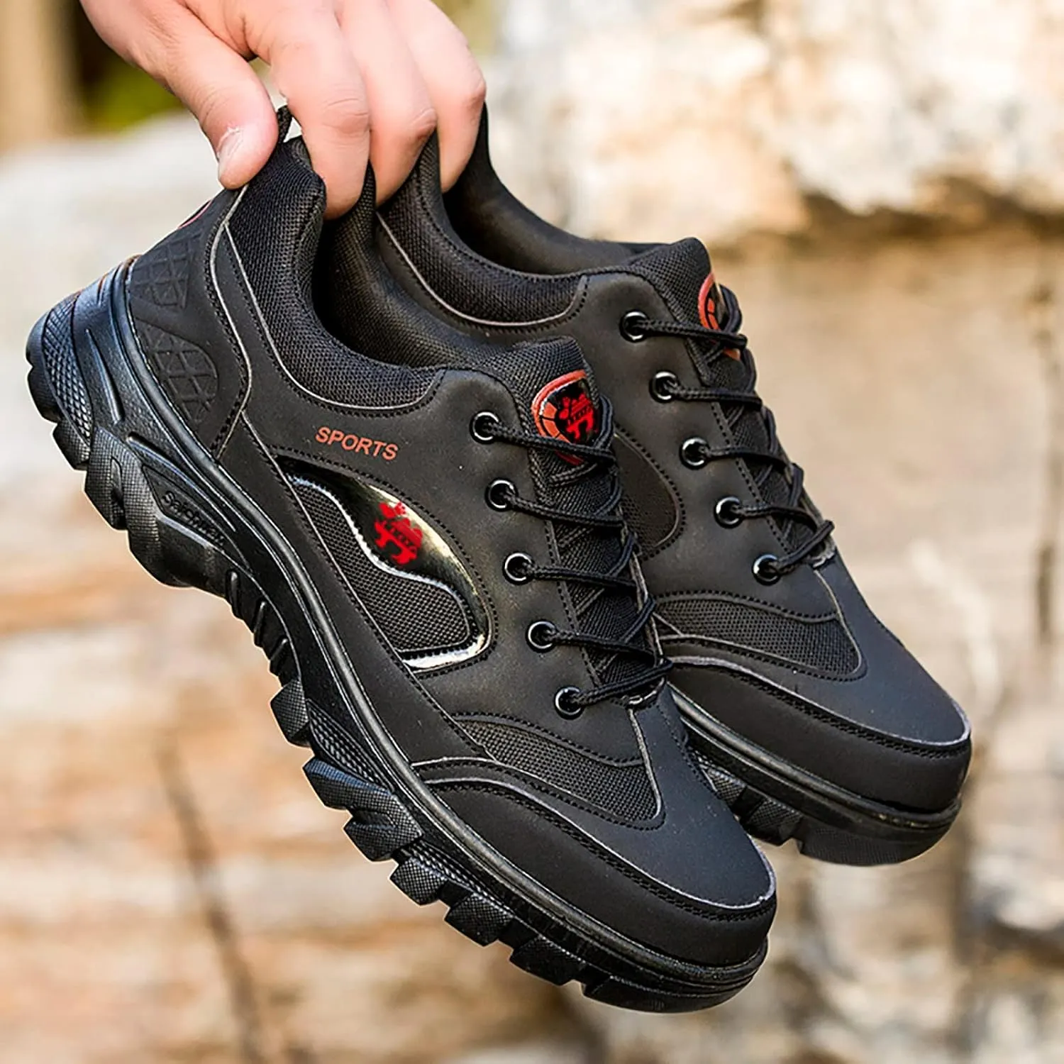 Men's Slip on Walking Shoes PU Leather Comfort Memory Foam Breathable Fashion Sneakers Non Slip Arch Support Vacation Training Gym Shoes Wide Width