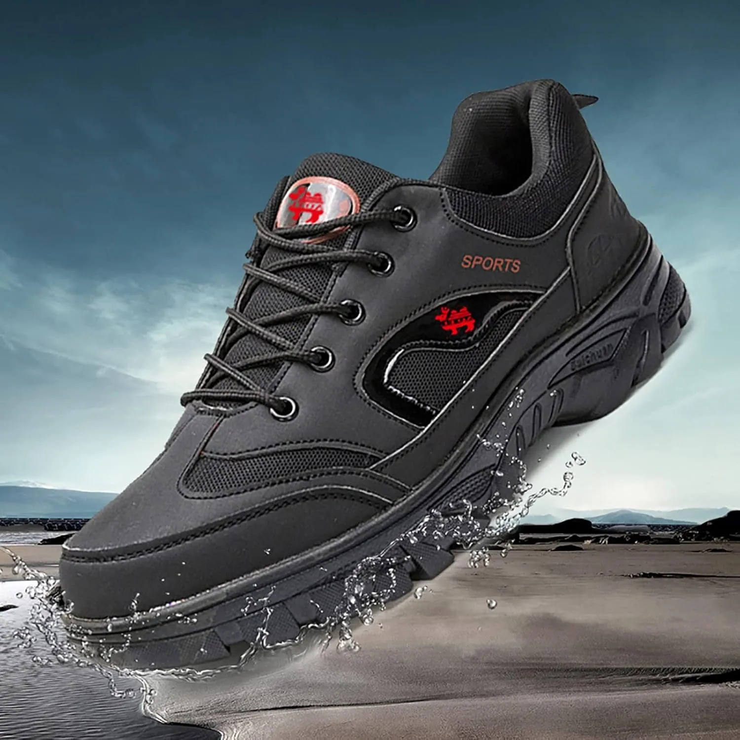 Men's Slip on Walking Shoes PU Leather Comfort Memory Foam Breathable Fashion Sneakers Non Slip Arch Support Vacation Training Gym Shoes Wide Width