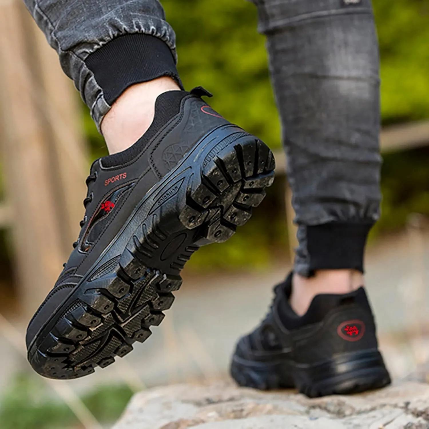 Men's Slip on Walking Shoes PU Leather Comfort Memory Foam Breathable Fashion Sneakers Non Slip Arch Support Vacation Training Gym Shoes Wide Width