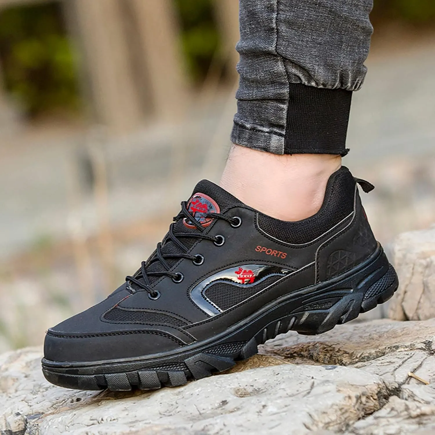 Men's Slip on Walking Shoes PU Leather Comfort Memory Foam Breathable Fashion Sneakers Non Slip Arch Support Vacation Training Gym Shoes Wide Width