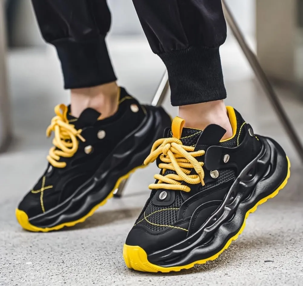 Men's Walking Chunky Sneakers Non Slip Workout Gym Shoes Casual Shoes for Men Lightweight Cushioning Walking Footwear for Women Men