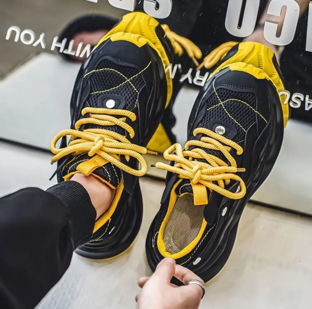 Men's Walking Chunky Sneakers Non Slip Workout Gym Shoes Casual Shoes for Men Lightweight Cushioning Walking Footwear for Women Men