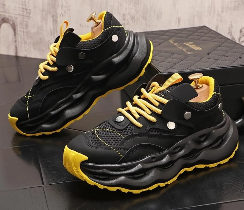 Men's Walking Chunky Sneakers Non Slip Workout Gym Shoes Casual Shoes for Men Lightweight Cushioning Walking Footwear for Women Men