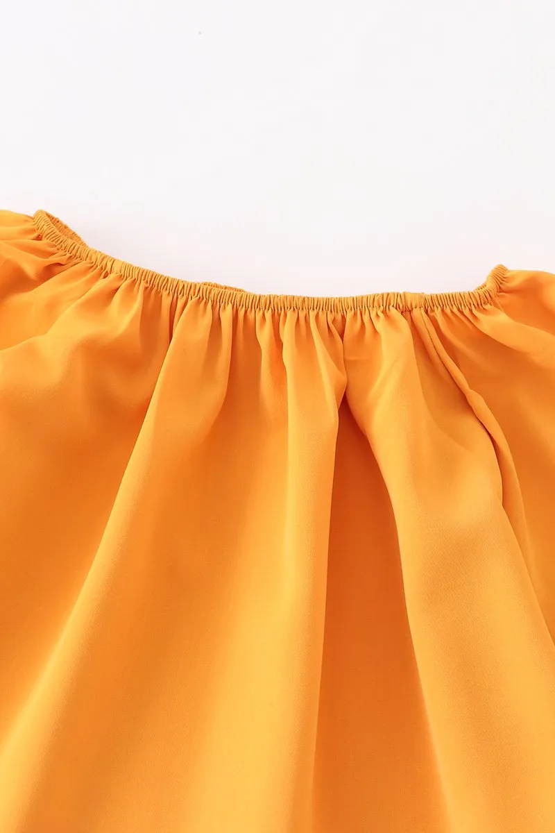 Mustard Top and Jeans Set