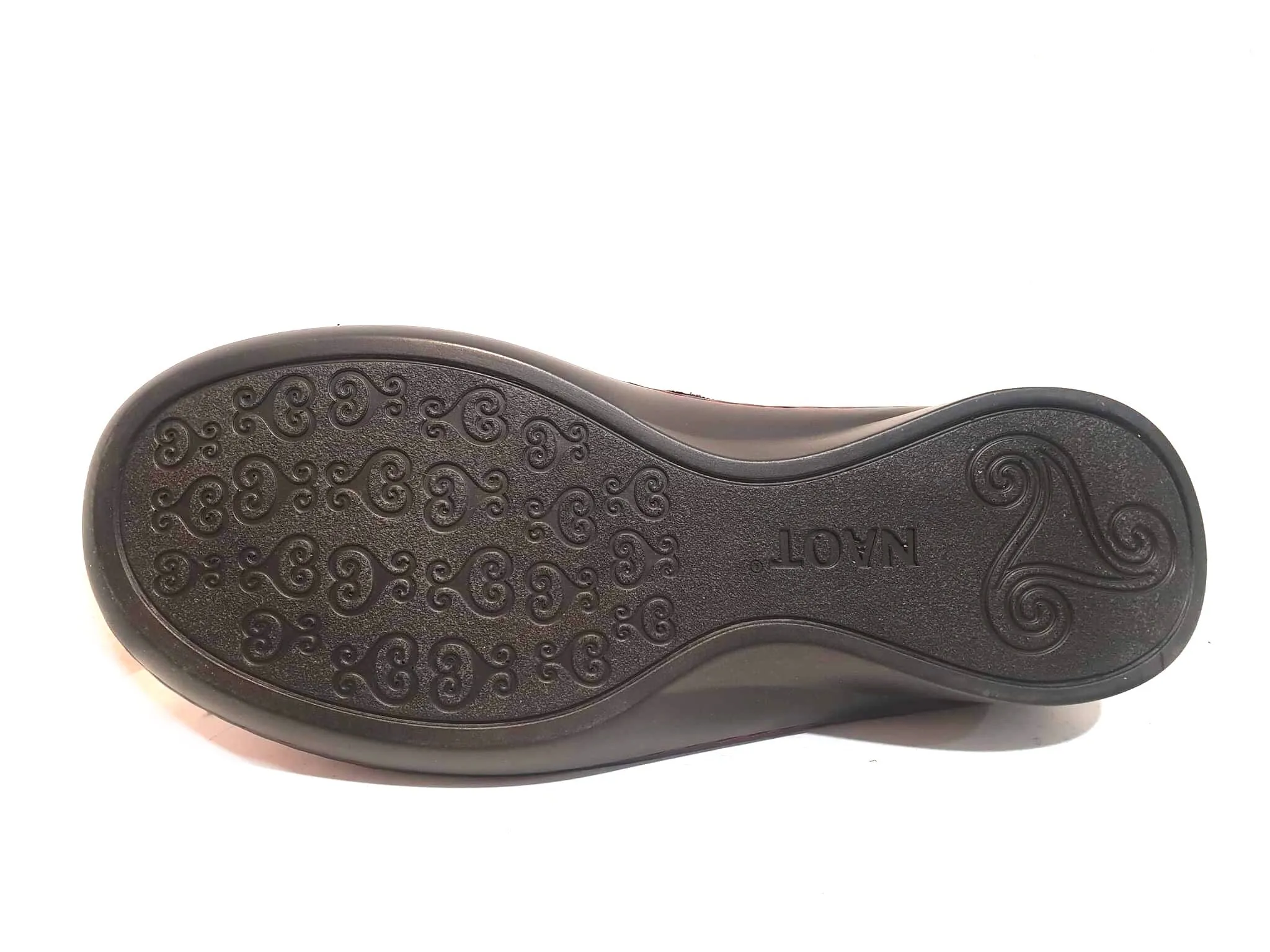 Naot Motiff Black Madras Leather Mary Jane Velcro Made In Israel