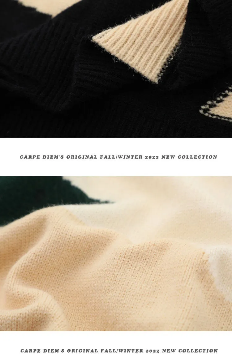 New Round Neck Loose Men's And Women's Knitted Vest