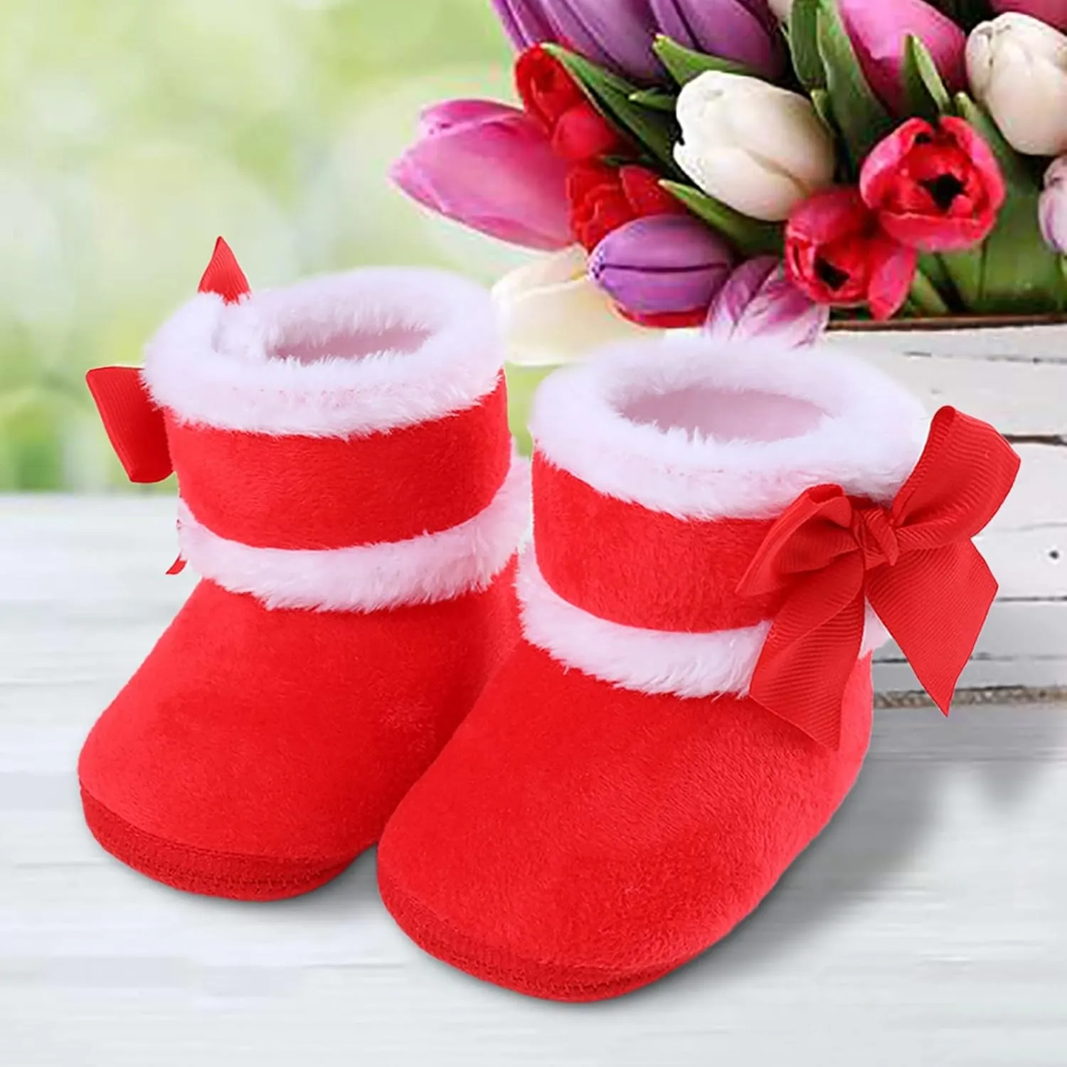 Newborn Shoes for Girls,Baby Girls Boys Warm Shoes Soft Booties Infant Toddler Warming and Fashion Snow Boots Shoes