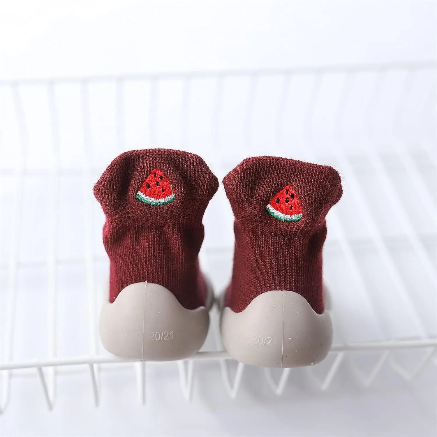 Newborn Shoes for Girls,Indoor Walkers Infant First Socks Casual Elastic Soft Toddler Baby Solid Shoes Sock Shoes